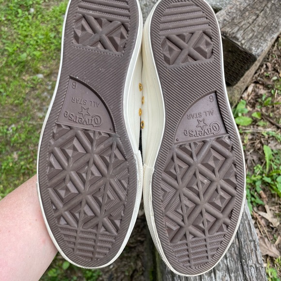 Converse All Star Platform Lift Off White Sneakers Size 8 - Picture 13 of 16